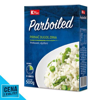 PIRINAČ PARBOILED 500G K PLUS