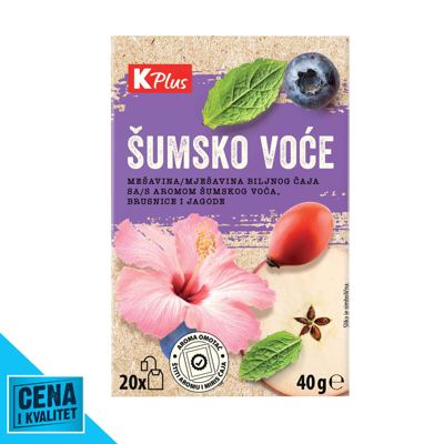 ČAJ ŠUMSKO VOĆE 40G K PLUS