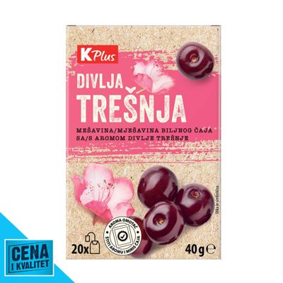 ČAJ DIVLJA TREŠNJA 40G K PLUS