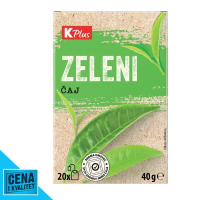 ČAJ ZELENI 40G K PLUS