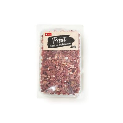 PRŠUT SUVI U KOCKICAMA 200G K PLUS