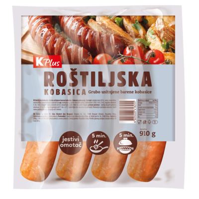 KOBASICA ROŠTILJSKA 910G K PLUS