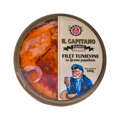 TUNJEVINA FILET SA LJUTOM PAPRIKOM IL CAPITANO 160 G