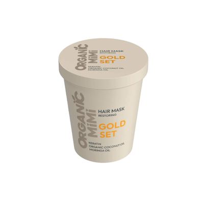 MASKA ZA OBNAVALJENJE KOSE GOLD SET 200ML ORGANIC MIMI