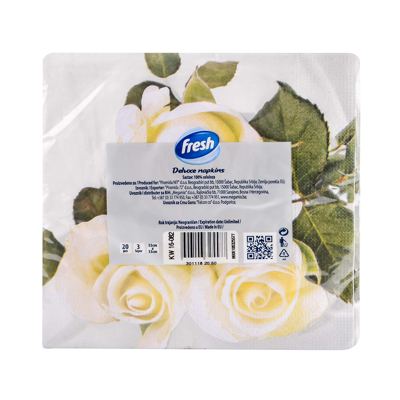 SALVETA FRESH BELE RUŽE 20/1 TROSLOJNA "PIRAMIDA"