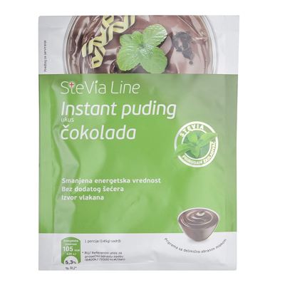 PUDING INSTANT ČOKOLADA SA STEVIOM STEVIA LINE 40G