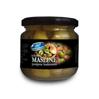 MASLINE ZELENE SA BADEMOM PREMIUM LIBERO 360G