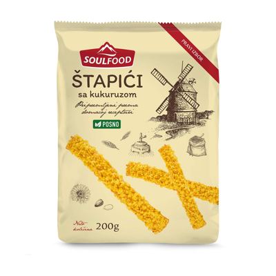 SOULFOOD POSNI STAPICI SA KUKURUZOM 200G
