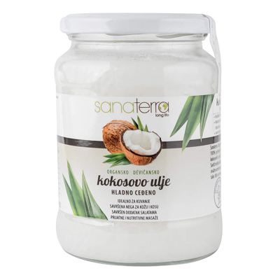 KOKOSOVO ULJE ORGANSKO 560 GR SANATERRA