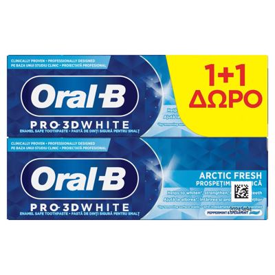 PASTA ZA ZUBE ORAL-B 3DW ARCTIC FRESH BUNDLE 2 X 75 ML P&G