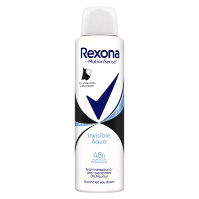 REXONA 150ml DEO INVISIBLE AQUA
