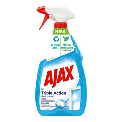 N-AIAX 750ML FRESH BLUE -12/1 GLASS TRIPLE ACTION