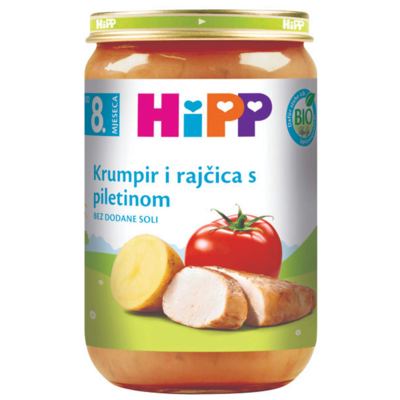 KAŠICA HIPP PILETINA SA PARADAJZOM I KROMPIROM 220G