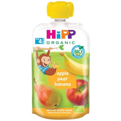 HRANA ZA BEBE JABUKA-KRUŠKA-BANANA 90GR. HIPP