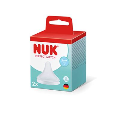 NUK PERFECT MATCH 0+M BOX SILIKONSKA CUCLA 2/1