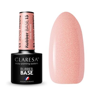 CLARESA RUBBER BAZA 13 GLITTER SILVER 5G
