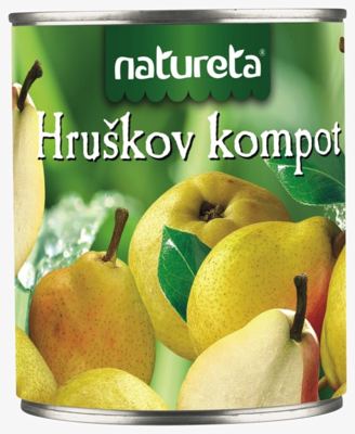 KOMPOT OD KRUŠKE 850G NATURETA