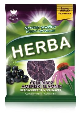 Sumi Herba gumene bombone Crna ribizla 90g Podravka