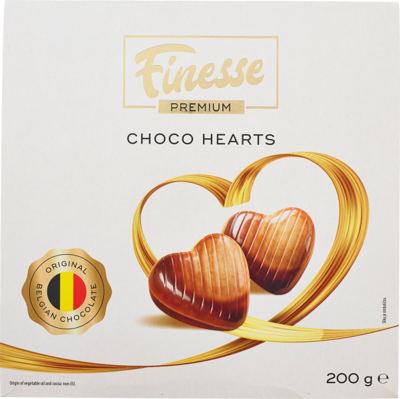 ČOKOLADNA SRCA 200G FINESSE