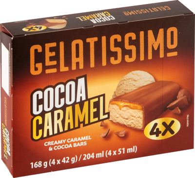 SLADOLED KARAMEL BAR 4X51ML GELATIS