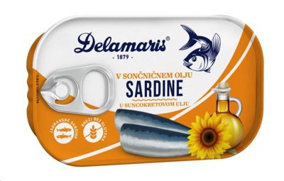 SARDINE U BILJNOM ULJU DELAMARIS 90G