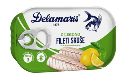 FILETI SKUŠE SA LIMUNOM 125GR. DELAMARIS