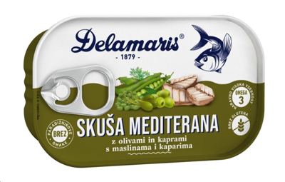 SKUŠA SA POVRĆEM MEDITERANA 125GR DELAMARIS