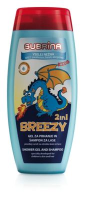 SAMPON SUBRINA KIDS +GEL ZA TUSIRANJE BREZY 250ML
