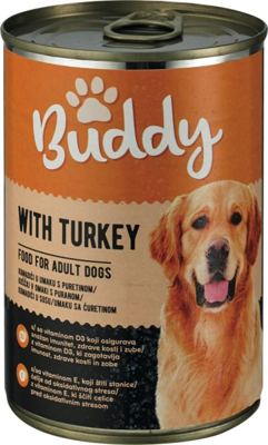 Hrana za pse buddy piletina povrce 405gr