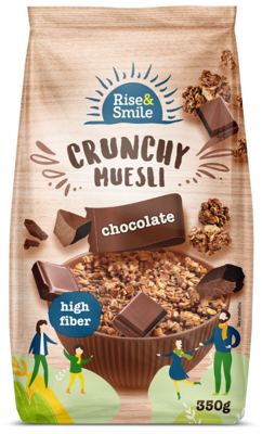 MUSLI CRUNCHY ČOKO 350G RISE&SMILE