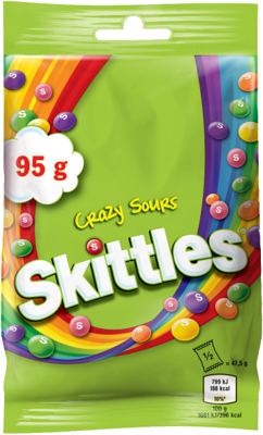 SKITTLES SOURS CHERY CANDY 95G