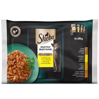 HRANA ZA MAČKE SHEBA ŽIVINA 4X85G