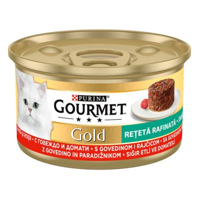 HRANA ZA MAČKE GOURMET GOLD SAVORY CAKE GOVEDINA 85GR NESTLE