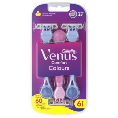 GILLETTE VENUS 3 DISPO 6 MULTICOLOR