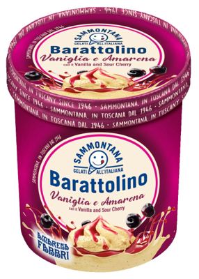 SLADOLED BARATTOLINO VANILA I VISNJA 500G