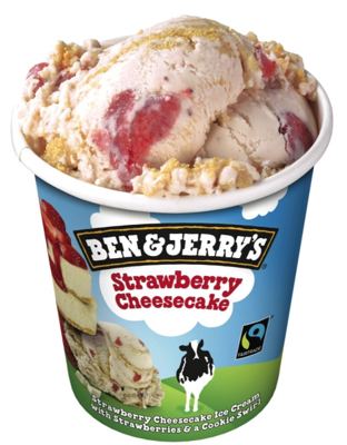 SLADOLED STRAWBERRY CHEESECAKE 465ML BEN&JERRY