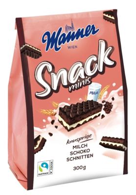 NAPOLITANKE MINI MLEKO ČOKOLADA 300GR MANNER