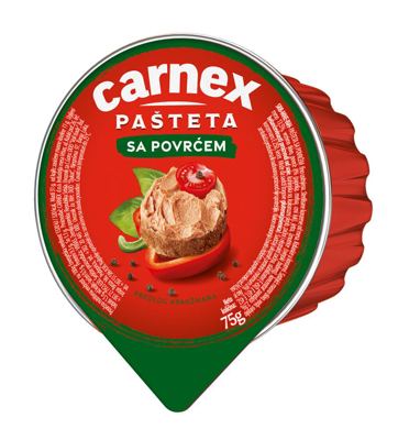 PAŠTETA 75GR SA POVRCEM 14/1 CARNEX