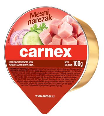 MESNI NAREZAK 100G FOLIJA CARNEX