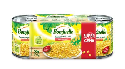 KUKURUZ MULTIPAK 3X170 GR BONDUELLE