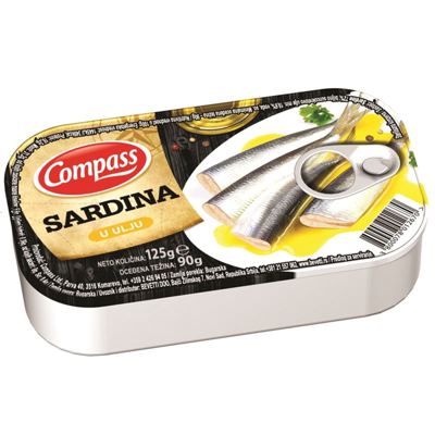 COMPAS SARDINA U ULJU 125G