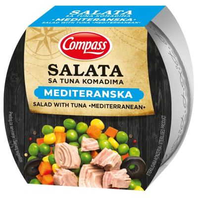 TUNA SALATA MEDITERANA COMPASS 160G