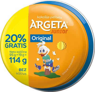 PAŠTETA ARGETA KOKOŠIJA JUNIOR 95G