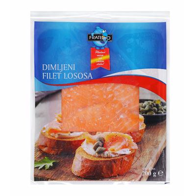 SMRZNUTI FILET DIMLJENI LOSOS FRATELLO 200G