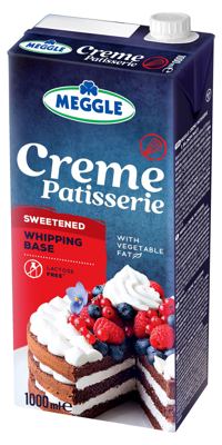 ŠLAG KREM NA BAZI BILJNIH MASTI 25% 1 L CREME PATISSERIE MEGGLE