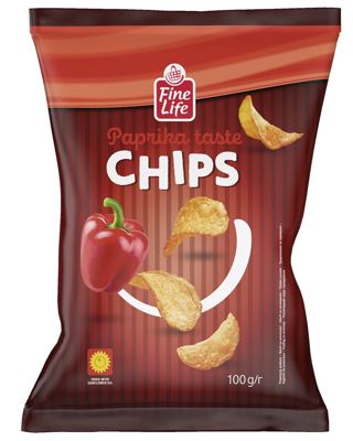 100G FINE LIFE CHIPS PAPRIKA-STAND.-VAR.