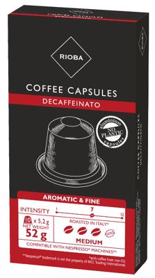 10X5.2G RIOBA NESPRESSO DECAFF-STAND.-VAR.