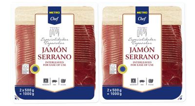 2X500G MC JAMON SERANO SLAJS-STAND.-VAR.