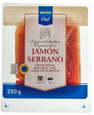200G MC SERRANO JAMON SLAJS-STAND.-VAR.