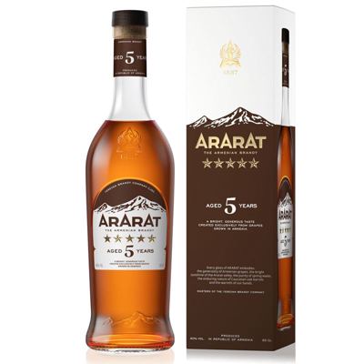 BRANDY ARARAT 5 YO 0.7L GIFT BOX